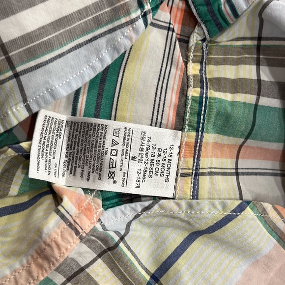 Gap Kids Plaid Short Sleeve Shirt - Picture 4 of 5